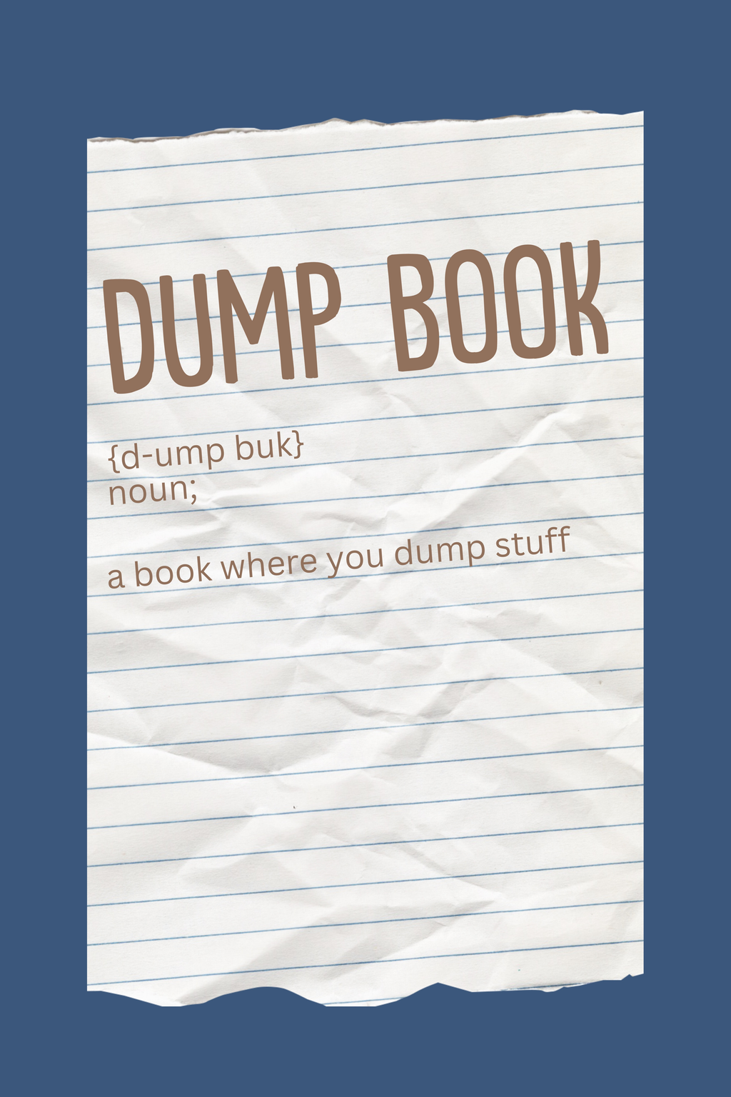 Dump Book - Navy