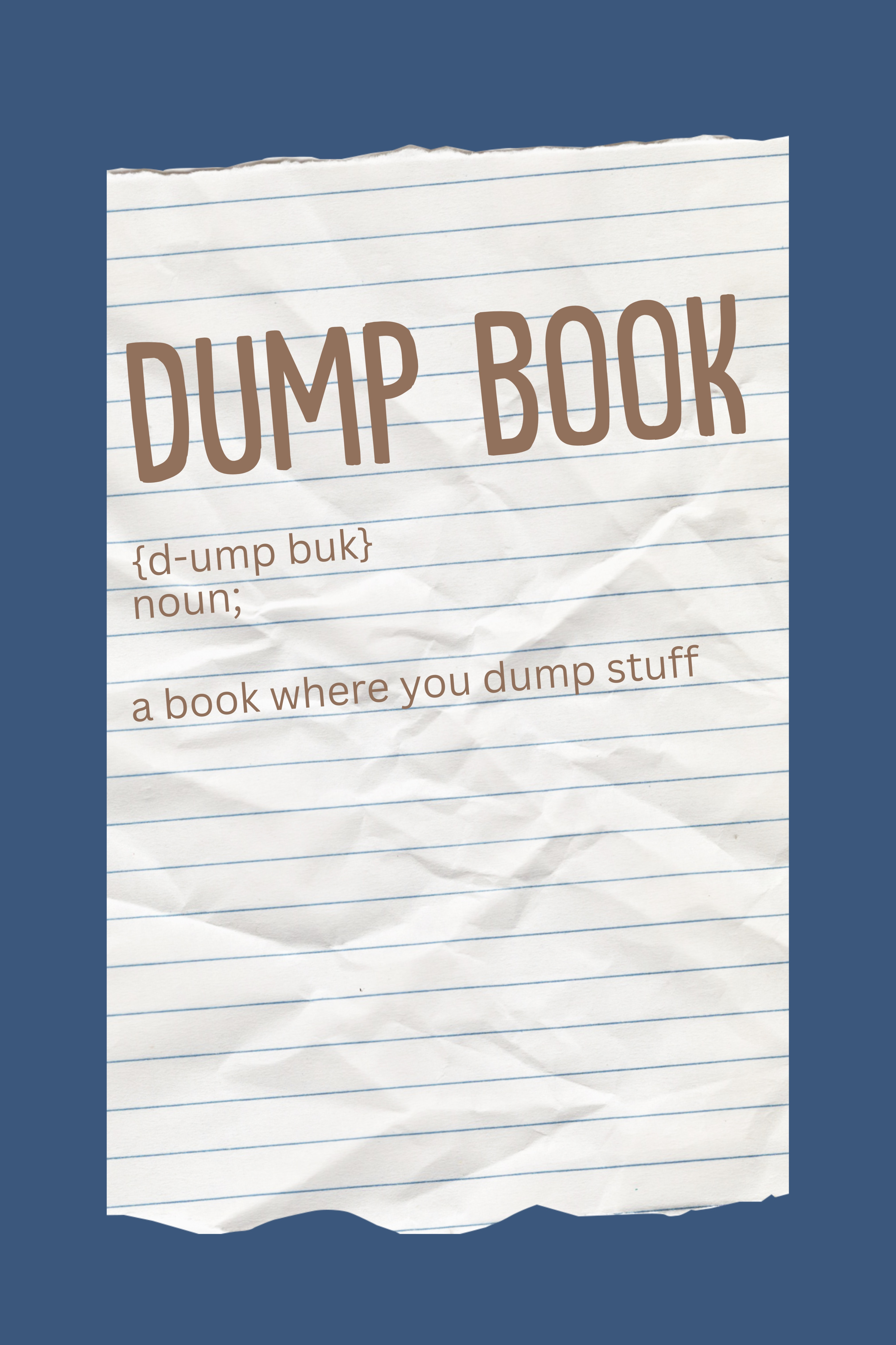 Dump Book - Navy