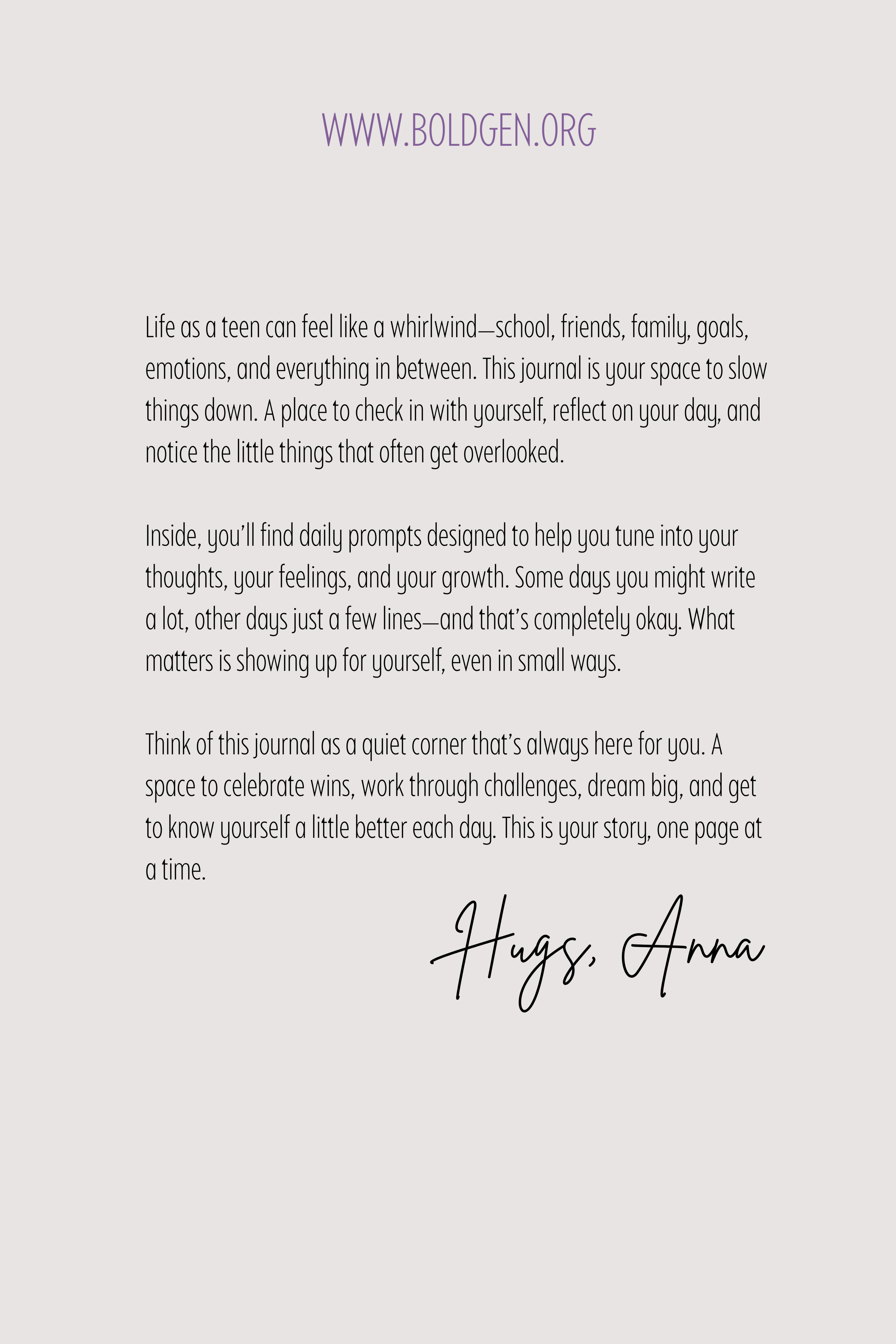 Journal - Daily Check In
