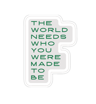 Die-Cast Sticker: Be You - Green
